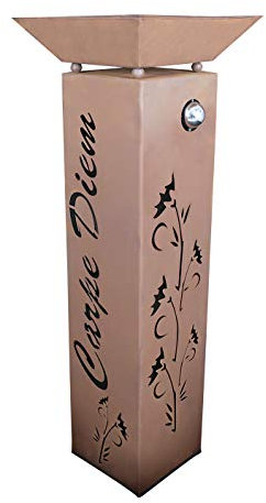 Jabo Design XL Rost Säule + Schale RS58 + S03 Blumensäule Rostsäulen Rost Deko rostig Rostsäule