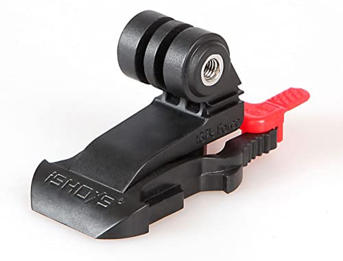 iSHOXS Pro Slider Force - Lange Schnellspann-Schnalle Sicherungssystem passend für GoPro und kompatible Sport- und Action-Cams, Fahrradhalterung Zubehör Set