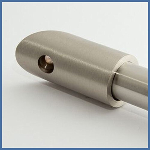 Konzept Design Glasbeschläge GmbH Fixum Wandhalter für Haltestange für Duschen, 45°, VA-Finish
