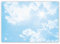 Schreibtischunterlage mit Wolken-Motiv I DIN A2 I 40 Blatt I aus Papier zum Abreißen I Schreib-Unterlage für Büro und Zuhause I dv605