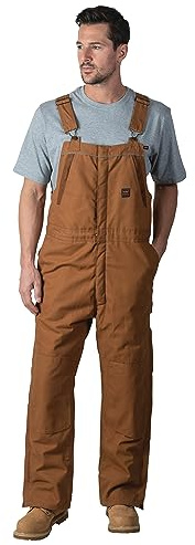 Walls Herren Frost Blizzard Pruf Isoliertes Lätzchen Overall/Schutzanzüge, Pecan, Large Kurz