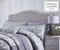 Catherine Lansfield Damask Jacquard Quilted Pillow sham Pair Silver Grey