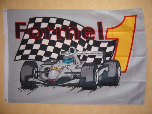 Fahnen,Flaggen FORMEL 1 grau 135 x 90 cm Fahne Flagge
