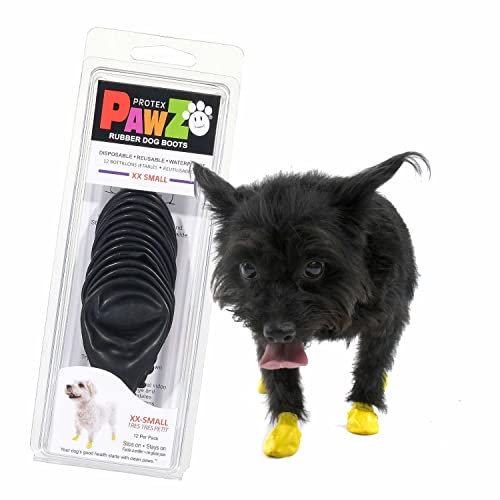 Pawz Hundestiefel, wasserdicht, Schwarz, XX-Small