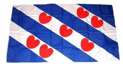 Flagge Fahne Niederlande - Friesland 30 x 45 cm FLAGGENMAE®