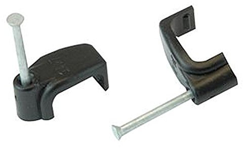 Kabelklemme, flach, Schwarz, 6 mm, 100 Stück/Box, Zubehör, Kabelverwaltung