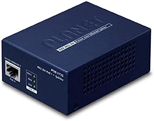 Planet POE-173S Netzwerksplitter Schwarz Power Over Ethernet (PoE)