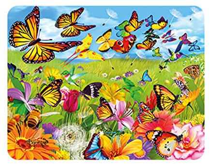 3D LiveLife Magnet - Butter Flutter from Deluxebase. Lenticular 3D Butterfly Fridge Magnet. Magnetic decor for kids and adults with artwork licensed from renowned artist, Michael Searle