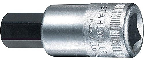 STAHLWILLE Nr. 54 Schraubendrehereinsatz 12,5 mm (1/2) f.INHEX Innensechskantschrauben Schlüsselweite 6 mm L.60 mm