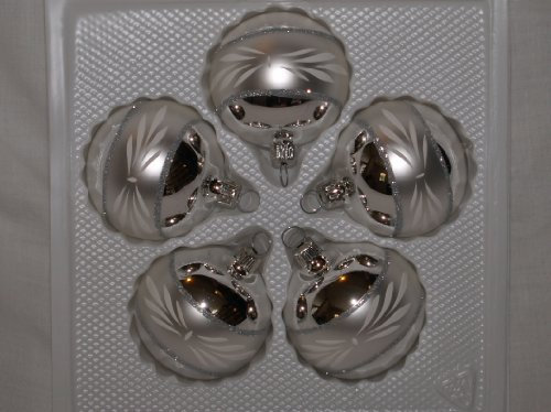 Jingle Bells Lauscha Christbaumkugel 6cm Wanda Silber