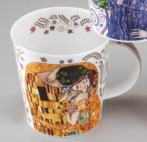 DUNOON Becher Adoration - Motiv Klimt Der Kuss, Tassenform Cairngorm