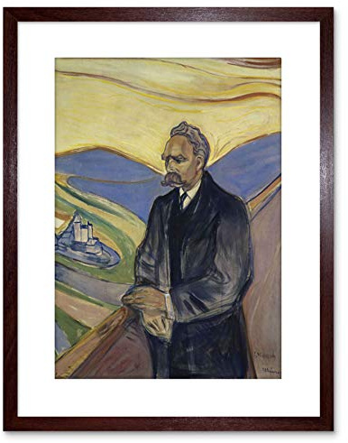 Wee Blue Coo Edvard Munch Friederich Nietzsche Painting Framed Art Print