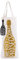 Added Sparkle Gold Glitter Merry Proseccomas Prosecco Wine Bottle Bag Gift Bag (Gold)
