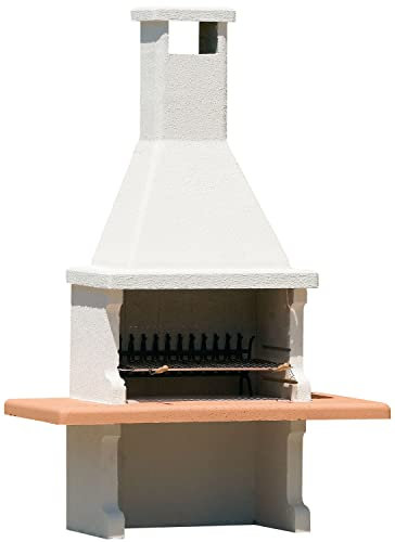 BARBECUE BETON CARBONE-LEGNA 'CEPPO' PREFABBRICATO IN CEMENTO CM.L180xP90xH267