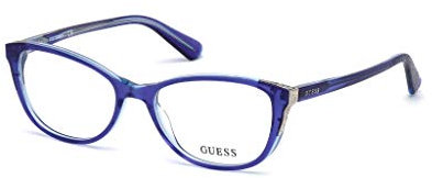 Guess Unisex-Erwachsene GU2589 092 52 Brillengestelle, Blau (Blu)