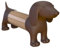 balvi Zahnstocherspender Teckel Braun In Form eines Hundes Acryl/PVC