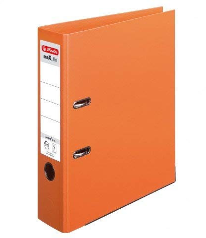 herlitz Ordner maX.file protect plus, Rückenbr.: 80mm,orange, Menge 10 (neu)