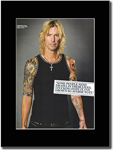 Guns N' Roses - Duff McKagen Sober.Promo Magazine sur un Mont Noir