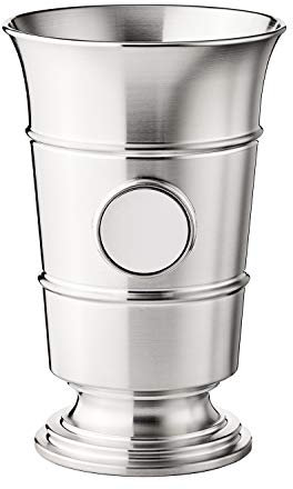 Röders Zinn Becher mit Plakette