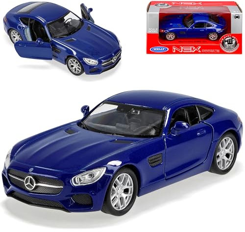 Welly Mercedes-B AMG GT S Coupe Blau Ab 2014 ca 1/43 1/36-1/46 Modell Auto mit individiuellem Wunschkennzeichen