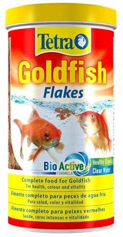 Tetra Goldfish Flakes - Alimento para todos los peces dorados y otros peces de agua fría, 1 L