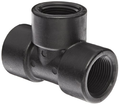 Banjo TEE100 Polypropylene Pipe Fitting, Tee, Schedule 80, 1 NPT Female