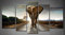 5 Stücke Elefant Gehen Im EIN Straße Mit Das Sonne Von Hinter Wandkunst Malerei Das Bild Druck Auf Leinwand Tier Kunstwerk Bilder Für Zuhause Büro Moderne Dekoration