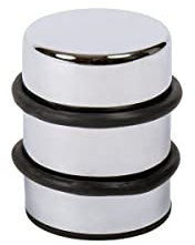 Amig Türstopper Türpuffer Bodentürstopper massiv Metall- ø 68 mm - Diverse Ausführungen (Chrom glänzend)
