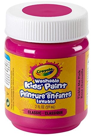 CRAYOLA Peinture lavable pour enfants, 60,7 g, Tickle Me Pink