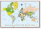 Postereck - 0556 - Detaillierte politische Weltkarte, Hauptstädten - Unterricht Klassenzimmer Schule Wandposter Fotoposter Bilder Wandbild Wandbilder - Poster - 4:3-40,0 cm x 30,0 cm