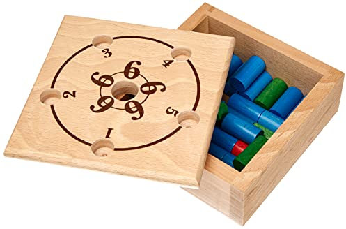Weible Spiele 04248 - Rund um die 6, Würfelspiel, 14 x 14 cm