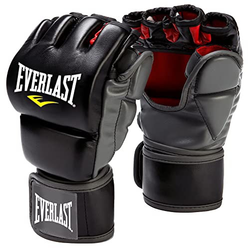 Everlast Train Advanced MMA Grappling-/Trainingshandschuhe (Schwarz, Größe S/M)