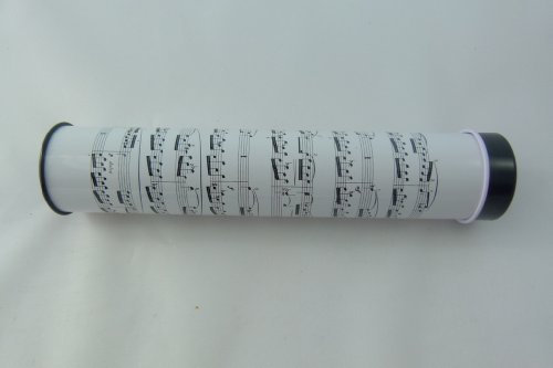 Musik-Themen 12 Farbe Bleistifte In Metalldose Tube - Weiß Musical Hinweise Design