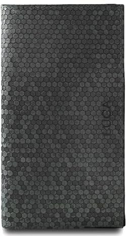 LUCA iPhone Tasche Handmade in Germany Nubukleder Hexagon Anthrazit für iPhone 13/14 Pro