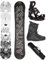Airtracks Herren Snowboard Set Freestyle Freeride Wide Board Akasha Wide 159 - Snowboard Bindung Master - Softboots Master QL 45 - SB Bag