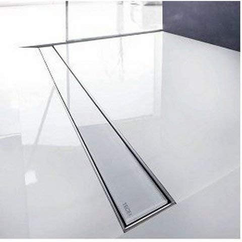 Glasabdeckung TECEdrainline für gerade Duschrinnen, 6008, 800mm, Farbe: Glas Weiß - 600891