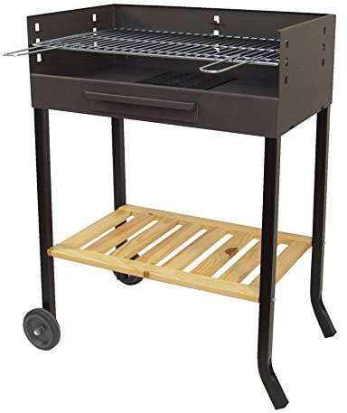 Imex El Zorro 71405 - Barbacoa con ruedas y parrilla de hierro, 88 x 68 x 40 cm