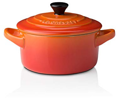 LE CREUSET Stoneware Petite Round Casserole, 0.25 Litre, Volcanic