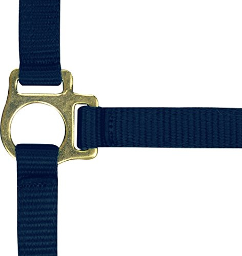 Ekkia Nylon Fohlenhalfter, 2 Fach verstellbar, Farbe:Navy, Geschlecht:Fohlen