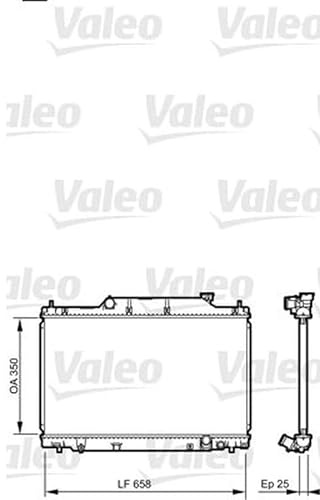 Valeo Kühler, Motorkühlung 734702 | Kompatibel mit: HONDA CIVIC VII Hatchback