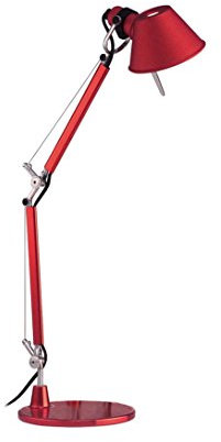 Artemide Schreibtischlampe Tolomeo Micro rot