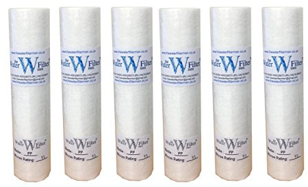 25,40 cm (10) sedimenti, PP sedimenti di particelle 10mic Filtro dell'acqua a cartuccia (Confezione da 6)
