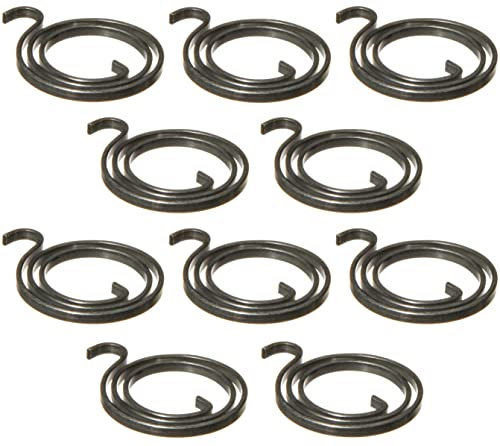Northern DIY Door Handle Springs Replacement, 28mm Diameter, 2.5mm Thick, 1.1mm Gauge, 2 and 1/2 Turns with Black Coating (Pack of 10)