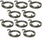 Northern DIY Door Handle Springs Replacement, 28mm Diameter, 2.5mm Thick, 1.1mm Gauge, 2 and 1/2 Turns with Black Coating (Pack of 10)