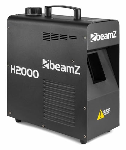 BeamZ H2000 Nebelmaschine, Hazer 1700 Watt mit DMX, Fazer, Smoke, Fog Machine, professionelle Dunst Maschine für Bühnen, Discotheken oder Großveranstaltungen, schwarz