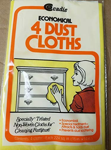 Economical Dust Cloths - Pre-Treated Dusting Fabric for Furniture, Woodwork, Glass Wood, Tiles, Metal Surfaces - Premium Soft Non-Woven Wipes, Swipe Clean Dirt on Table, Countertop, Windows | 1 Pack