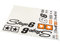 Stage6 MKII Sticker Set, Large, White, for Dark Surfaces
