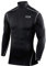 TCA Men Long Sleeve Compression Shirt, Athletic Workout Sports Undershirt Base Layer Top - Black, L