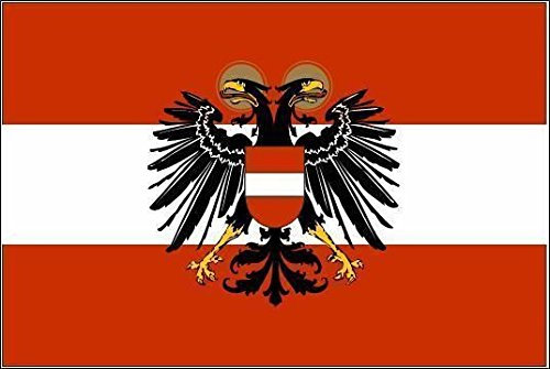 U24 Fahne Flagge Österreich mit Adler 1934-38 90 x 150 cm