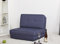 ARTDECO Schlafsessel Gästebett Jugendsessel Bettsessel (Stoffbezug Blau Klein)